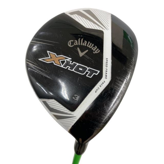 【中古】 キャロウェイ X HOT 3W フェアウェイウッド FW ATTAS 4U 6 (フレックスS) メンズ 男性用 右利き 右用 Cランク ゴルフクラブ