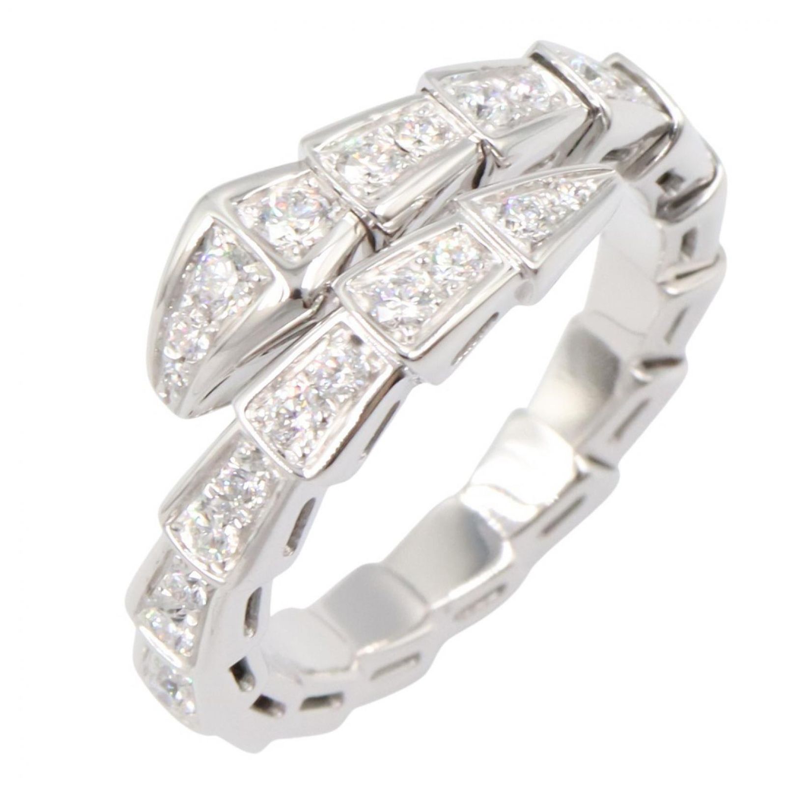 ブルガリ BVLGARI リング・指輪 セルペンティヴァイパー ダイヤ リング 354709 K18WG（ホワイトゴールド） ダイヤモンド セルペンティヴァイパー ダイヤ リング