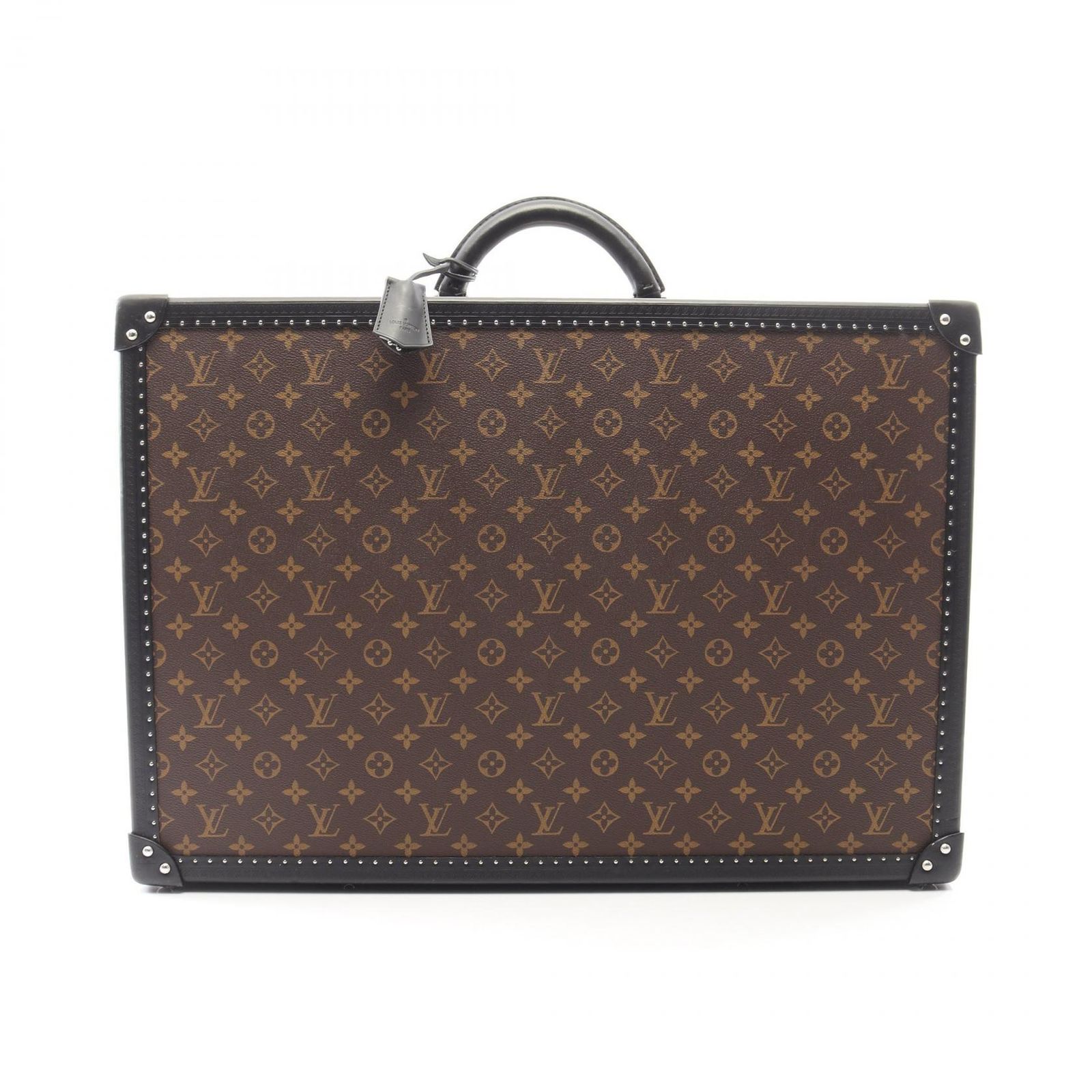 ルイ・ヴィトン LOUIS VUITTON スーツケース アルゼール60 モノグラムマカサー PVCコーティングキャンバス レザー アルゼール60 メンズ Used A