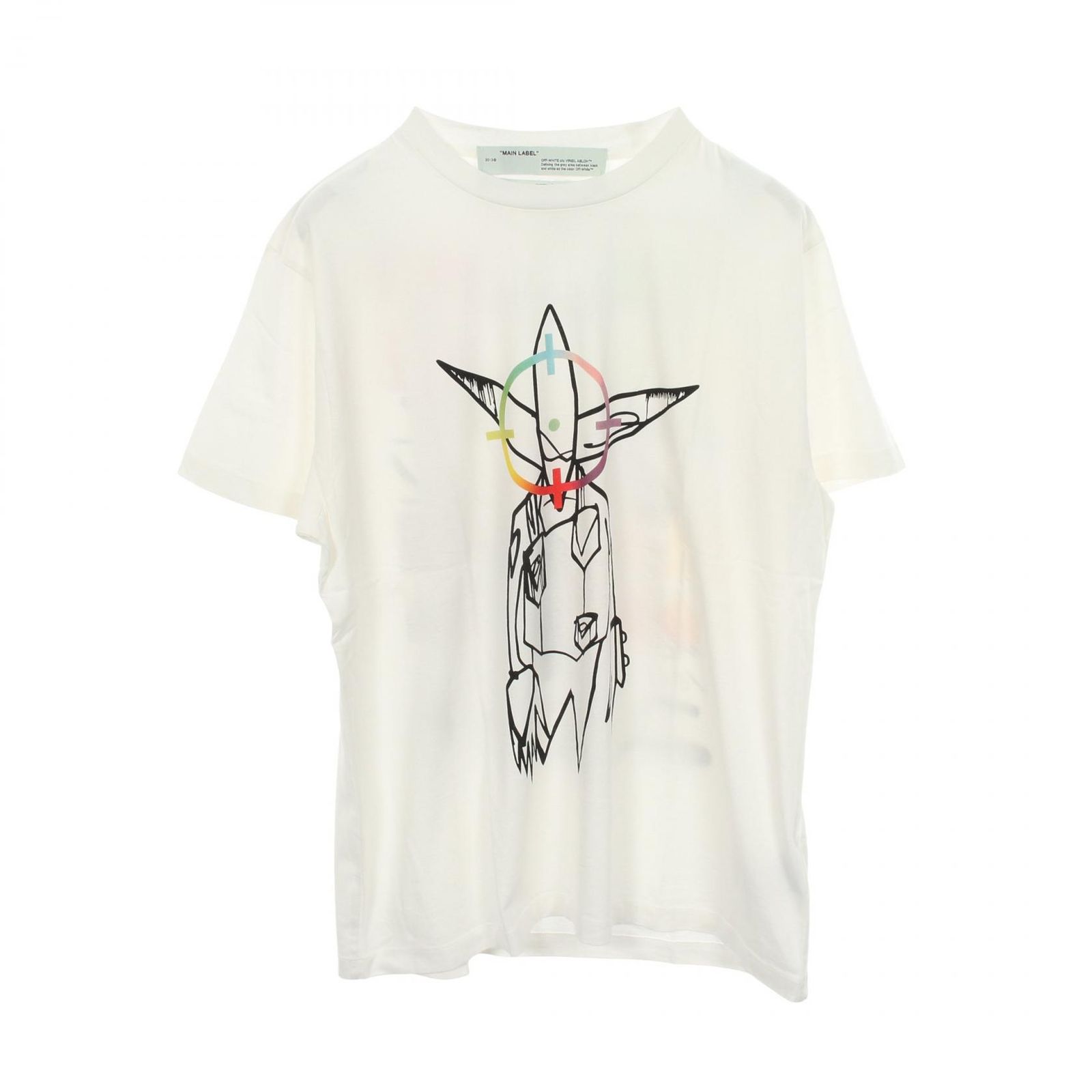 オフホワイト OFF-WHITE 半袖Tシャツ フューチュラ Tシャツ オフホワイト コットン Tシャツ メンズ 未使用