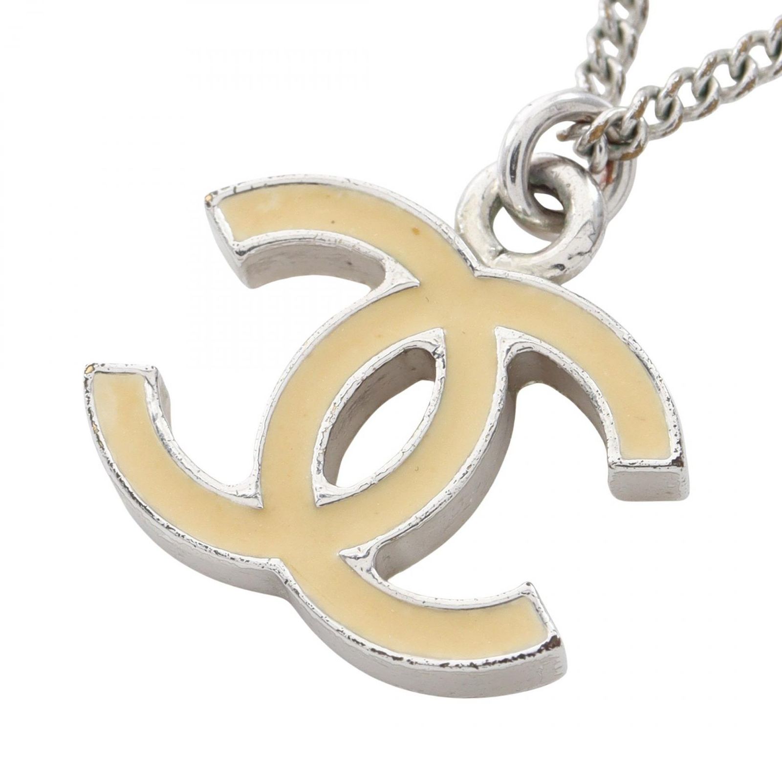 シャネル CHANEL ネックレス ココマーク 05V ステンレススチール ネックレス レディース Used B