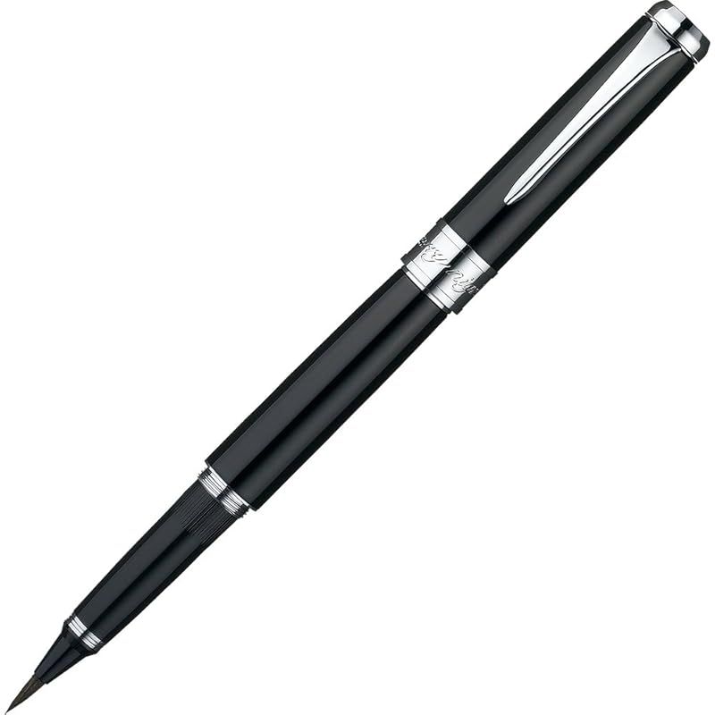 【新品】 呉竹 筆ペン くれ竹万年毛筆 スターリーナイト ブラック DAY141-1
