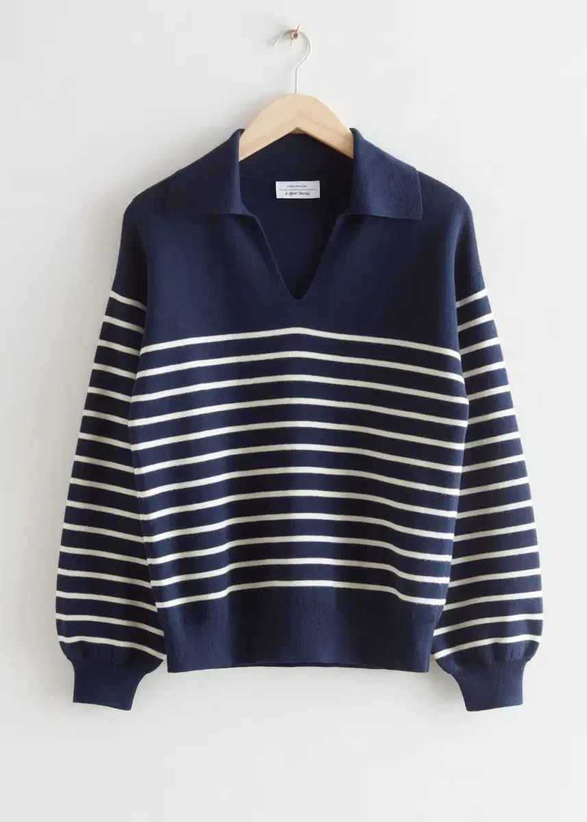 新品 & Other Stories リラックスド ストライプ カラ セーター ニット breton