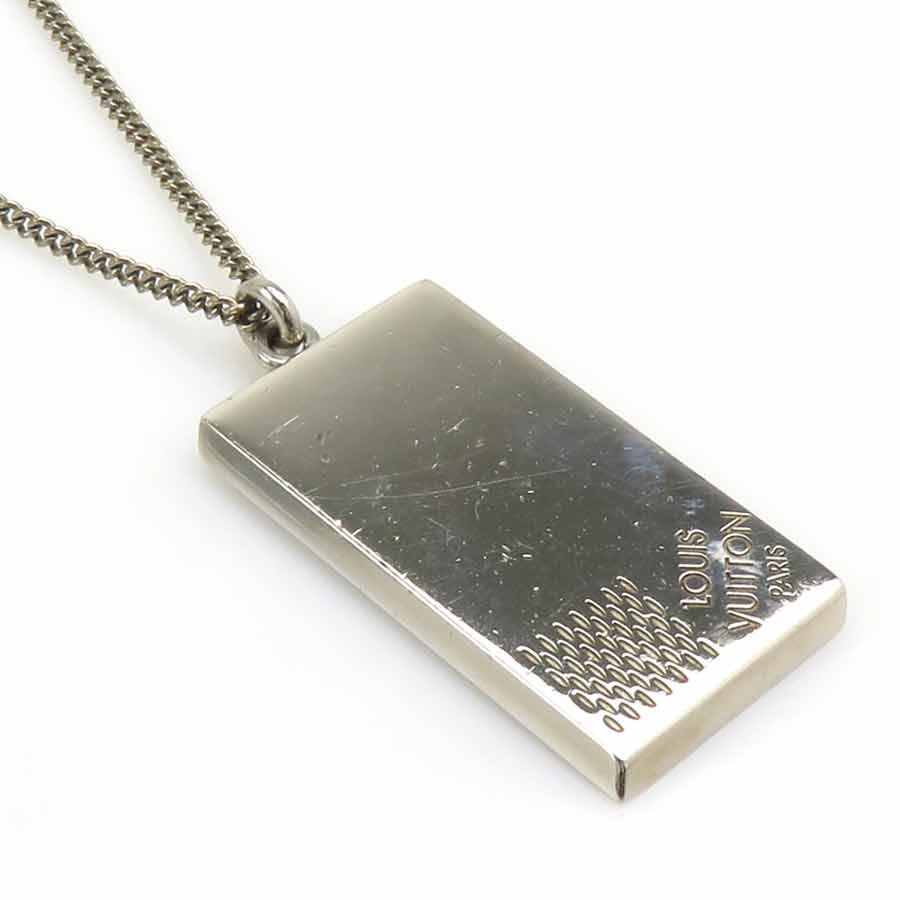 ルイ ヴィトン LOUIS VUITTON ネックレス コリエ プラーク ダミエ M61972