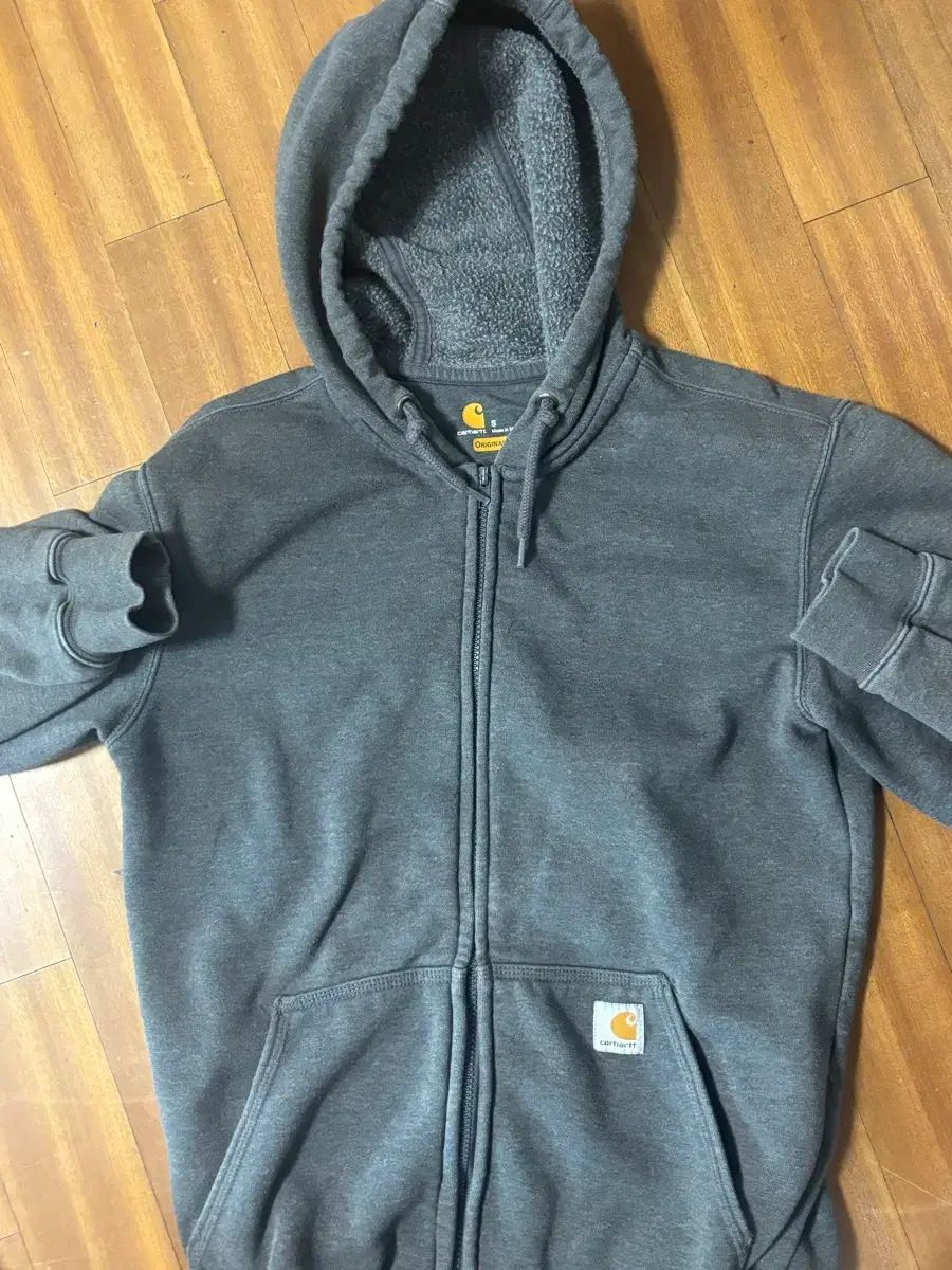 Carhartt カーハート チャコール フードジップアップ S