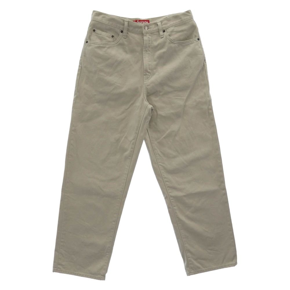 Supreme シュプリーム 24AW Baggy Jean ロゴ刺繍 バギージーンズ デニム パンツ W30 オフホワイト系 30【中古】 17,588円