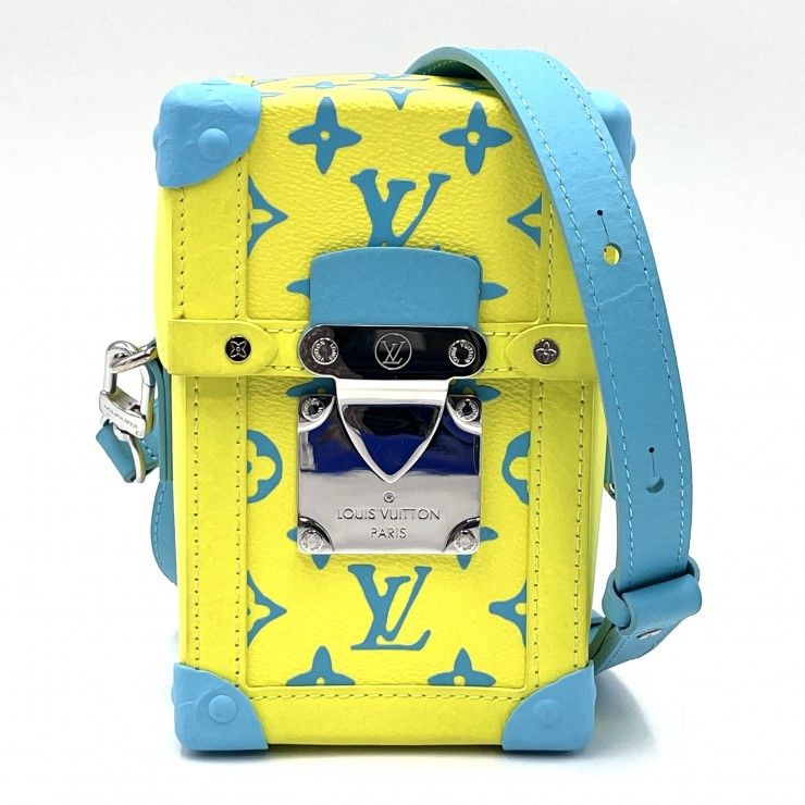 LOUIS VUITTON（ルイヴィトン）ヴェルティカル トランク・ウエアラブル ウォレット モノグラム・プレイグラウンド ショルダーバッグ イエロー ブルー M82007【中古】