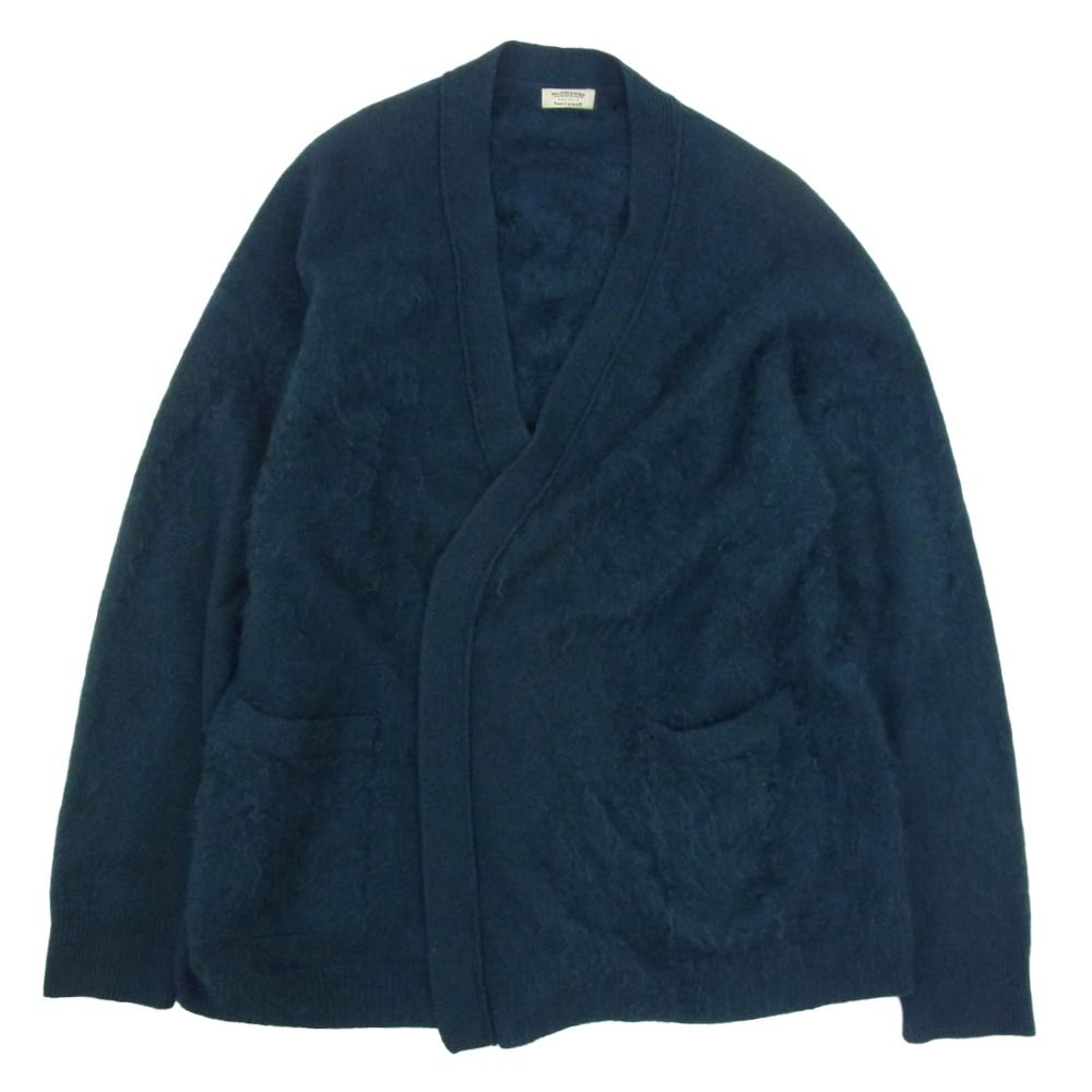 マーティーアンドサンズ maatee&sons MTWG0303-0111 カシミヤ カシミア シャギーニット カーディガン 青緑系 3【中古】