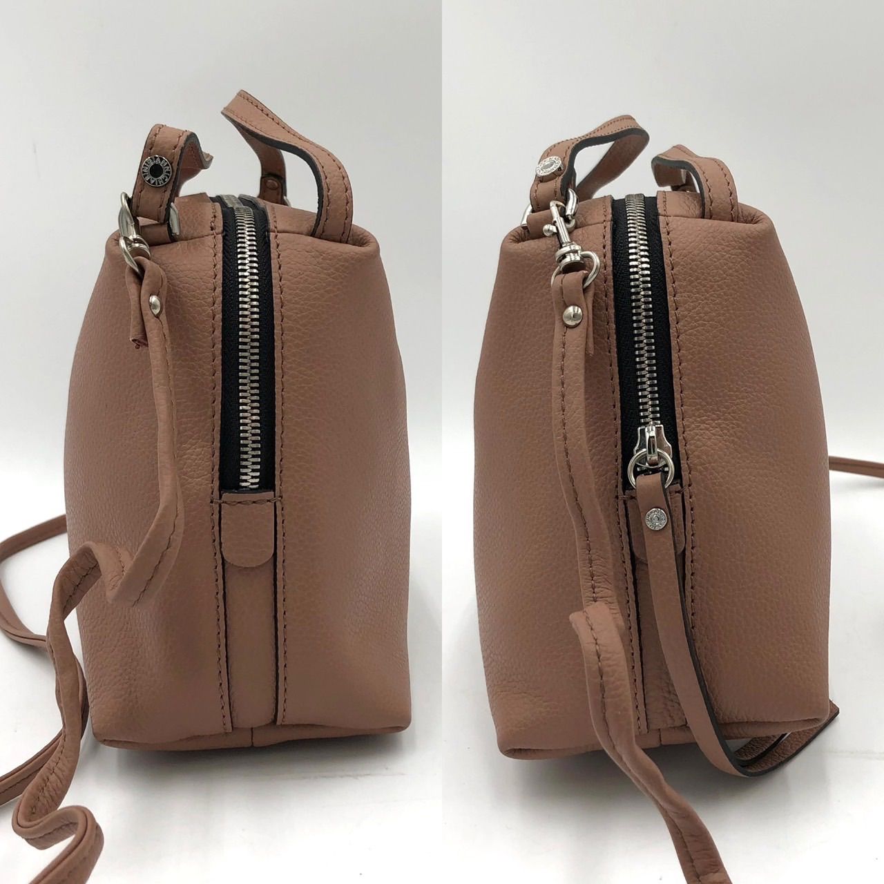 ジャンニキアリーニ ショルダーバッグ レザー ピンク 2WAY 中古 