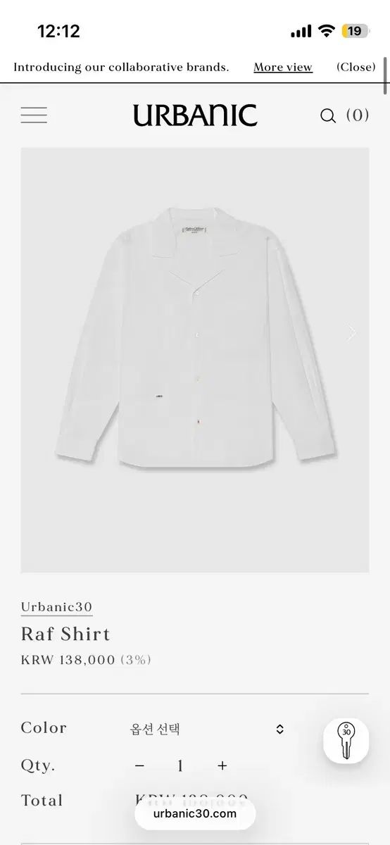 Urbanic30 アーバニック30 ラフ シャツ raf shirts