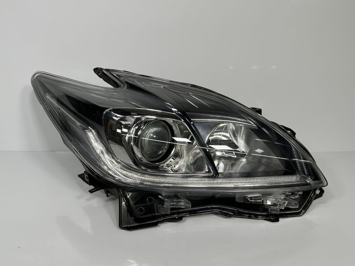 プリウス ZVW30 後期 純正 右ヘッドライト ヘッドランプ 右ライト RH HID 81110-47411 81145-47411 47-52 打刻モ 良品/補修済み 管理33500