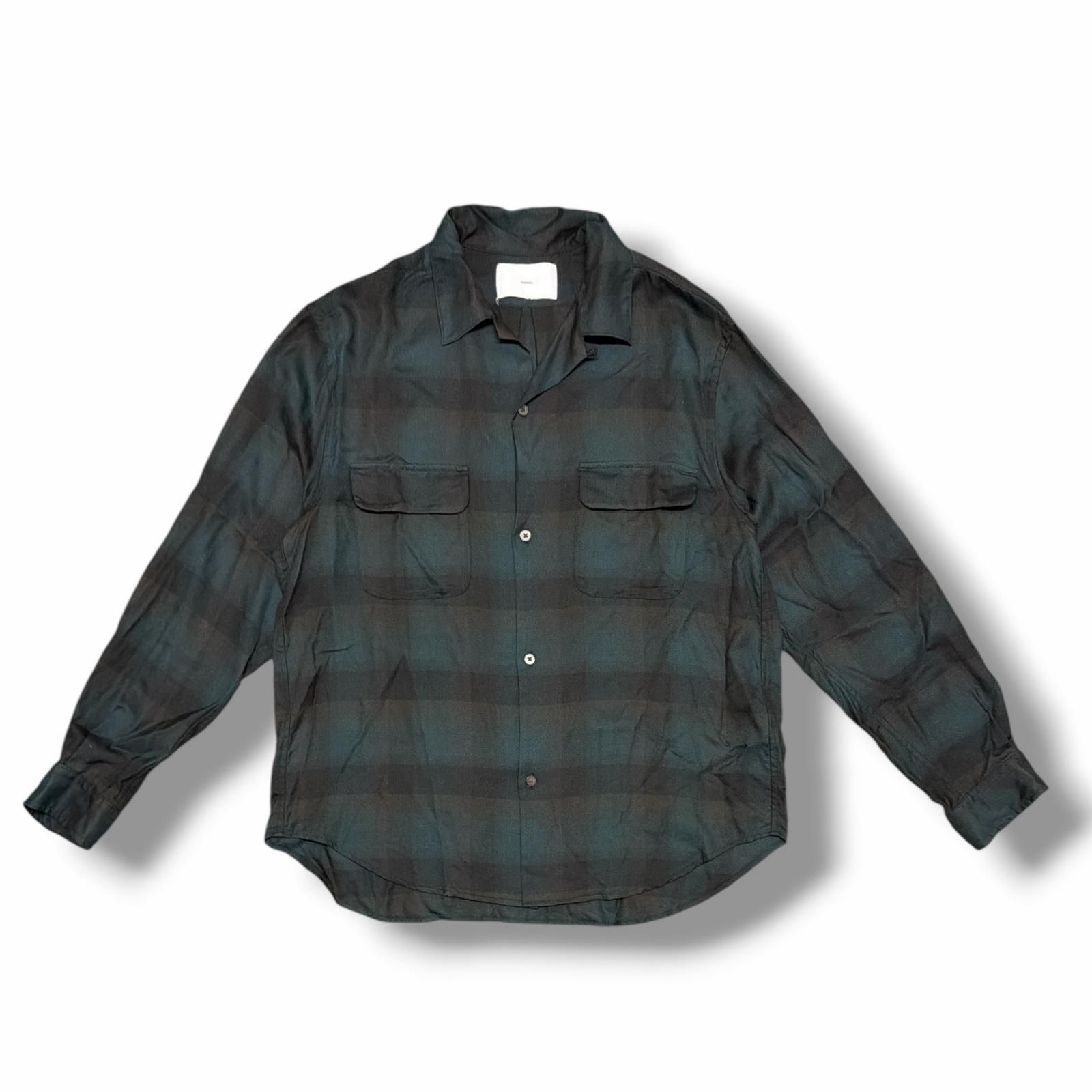参考上代41800円 SUGARHILL 25AW PLAID OPEN COLLOR SHIRTS プレイド