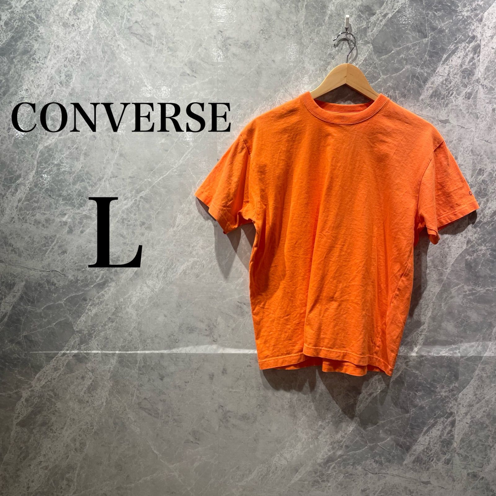 CONVERSE メンズ L オレンジ Tシャツ 半袖 ストリート 古着
