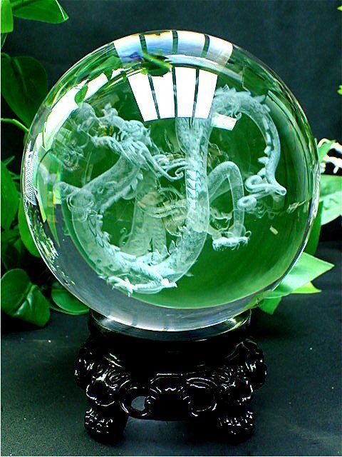 約:150mm 4340g 超綺麗★龍入りK9水晶丸玉YTB84B1/143B149A