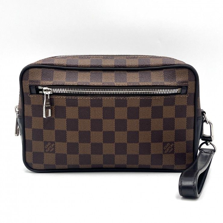 LOUIS VUITTON（ルイヴィトン）ポシェット・カサイ クラッチバッグ ショルダーバッグ ダミエ・エベヌ ブラウン シルバー金具【中古】 55,680円