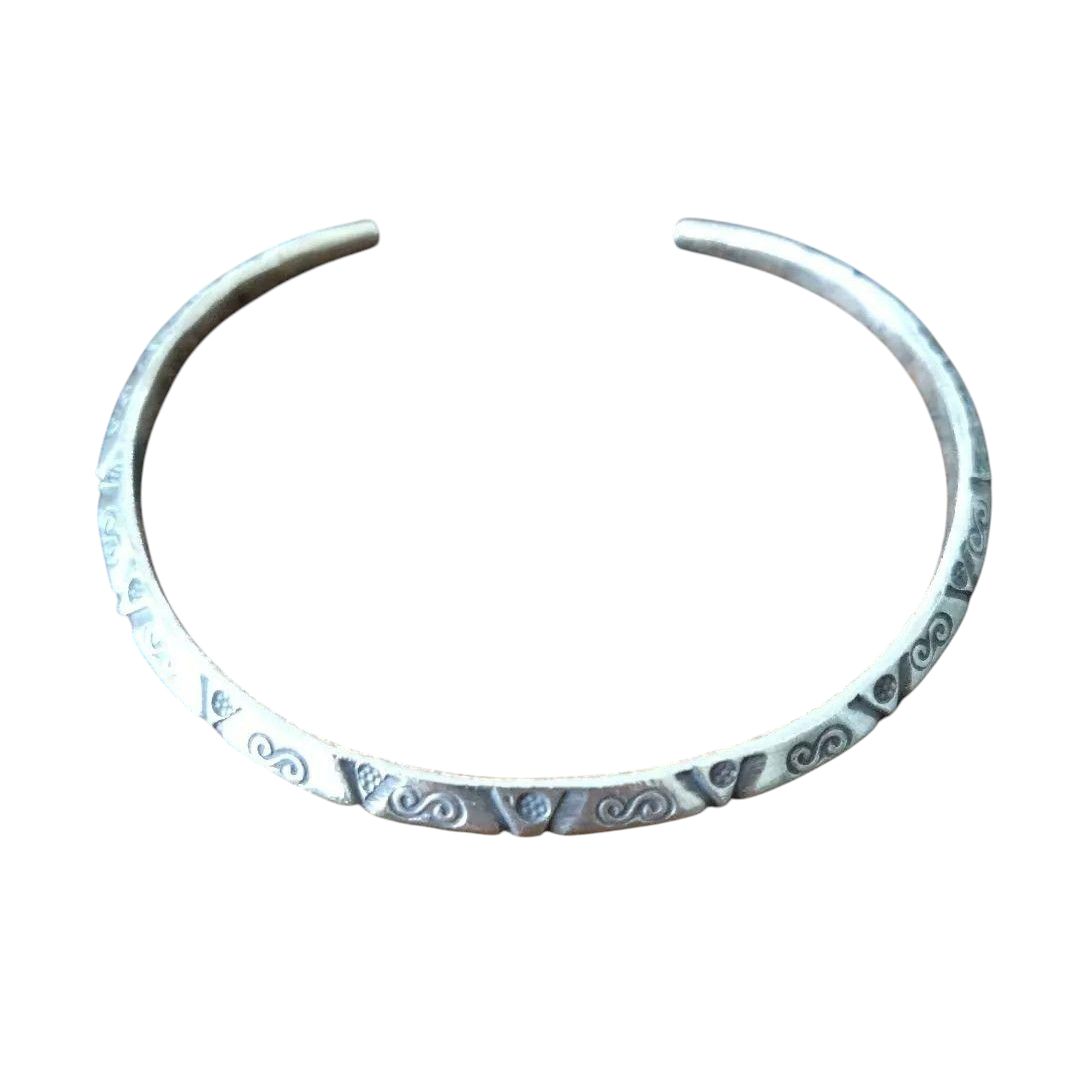 高純度95%以上】カレンシルバー バングル ハンドメイド シルバーアクセ 