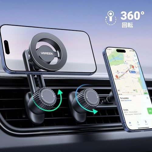 UGREEN 車載ホルダー magsafe式 吹き出し口 マグネット 超強磁力 片手操作 車 スマホホルダー マグセーフ 車 携帯ホルダー エアコン吹き出し口対応 自由度高い 取り付け簡単 4.3-7.6インチ対応 iPhone 17/16/ f33d99f1 UGREEN 車載ホルダー magsafe式 吹き出し口 マグネット 超強磁力 片手操作 車 スマホホルダー マグセーフ 車 携帯ホルダー エアコン吹き出し口対応 自由度高い 取り付け簡単 4.3-7.6インチ対応 iPhone 17/16/ f33d99f1