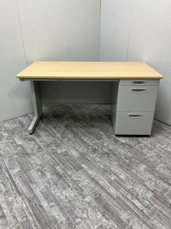 【アウトレット品】ライオン 1400片袖デスク ナチュラル 31,200円