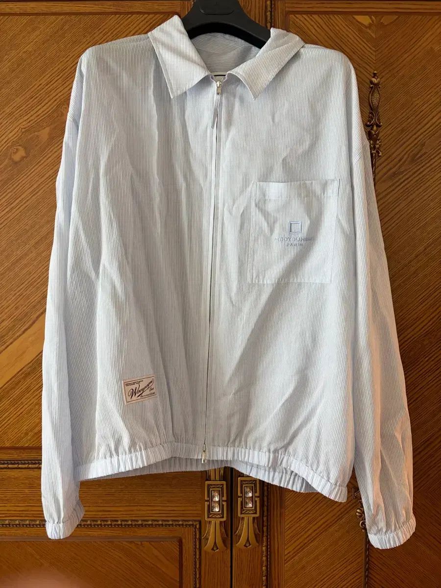 ウーヨンミ(WOOYOUNGMI) 26SS ブルー ストライプ ジップアップ シャツ 52 の商品写真