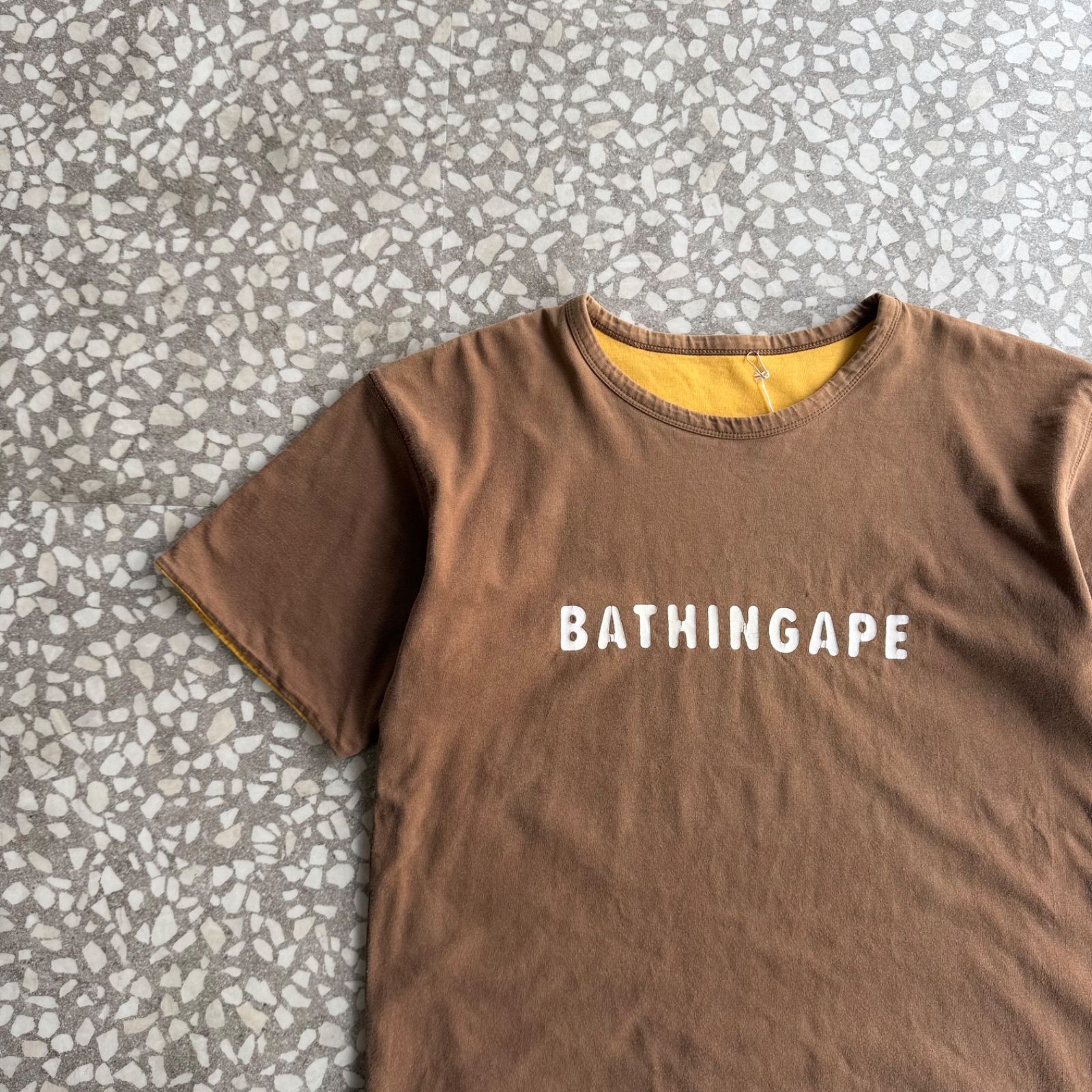 A Bathing ape / reversible ls T-shirt size M エイプ　リバーシブル　両面プリントTシャツ　ストリート　裏原　NIGO