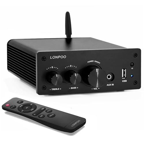 200W パワーアンプ bluetooth/光入力/同軸入力/USB入力/AUX入力/LINE IN(左/右)/リモコン/高低音 スピーカーパワーアンプ HiFi 超小型オーディオ★m