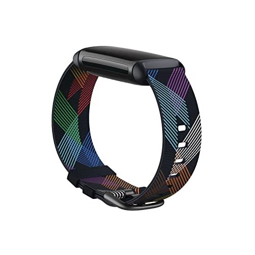 Fitbit Charge 6 & Charge 5 用 純正 アクセサリー ウーブンベルト プリズムプライド Sサイズt Fitbit Charge 6 & Charge 5 用 純正 アクセサリー ウーブンベルト プリズムプライド Sサイズt