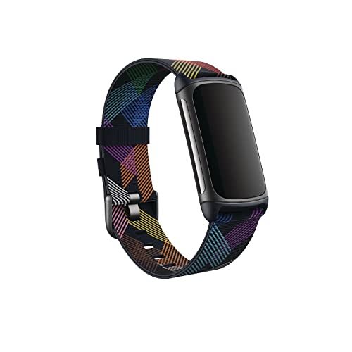 Fitbit Charge 6 & Charge 5 用 純正 アクセサリー ウーブンベルト プリズムプライド Sサイズt Fitbit Charge 6 & Charge 5 用 純正 アクセサリー ウーブンベルト プリズムプライド Sサイズt