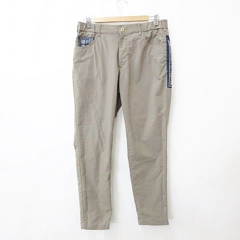 ビームスゴルフ BEAMS GOLF ゴルフ スポーツウエア パンツ ロング ストレッチ 薄手 速乾 茶 ブラウン ベージュ 紺 白 ネイビー ホワイト L