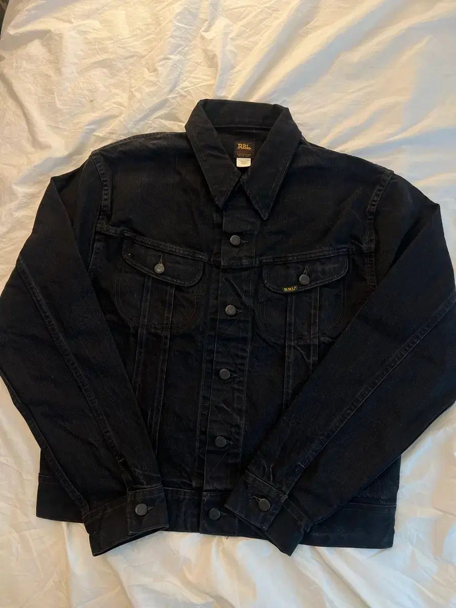 旧モデル タグ付き新品 RRL LOT 271 デニム ジャケット ブラック L