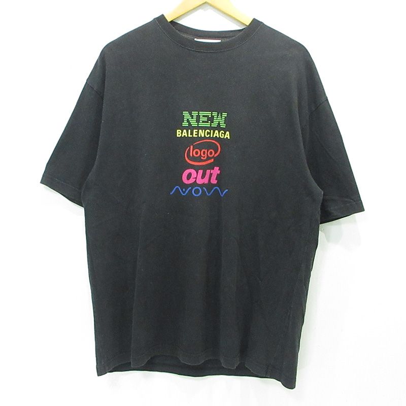三重本店】 中古 BALENCIAGA | バレンシアガ NEW LOGO Tee 17ss ロゴ