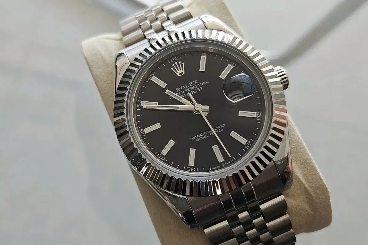 ROLEX ロレックス デイジャスト ブラック版 スチール 時計