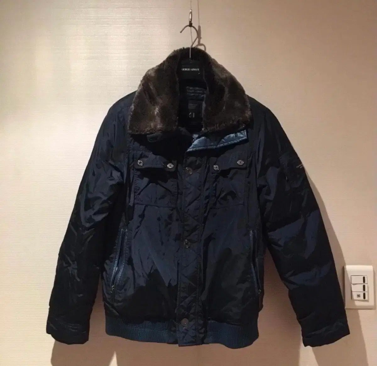 (XL)Calvin Klein ジーン ダウン ジップアップ ジャケット