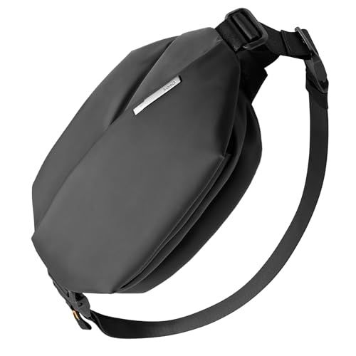 Inateck Sling Bag X ショルダーバッグボディバッグ 斜めがけバッグ 調節可能男女兼用 撥水生地 軽量多機能 旅行 通勤 通学 自転車 スポーツ ビジネス アウトドア、ブラックma