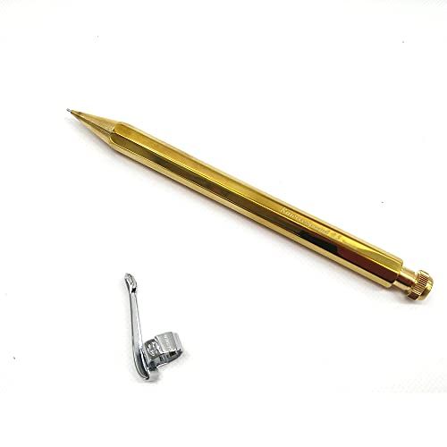 カヴェコ KAWECO 【専用クリップ付き】 SPECIAL スペシャル ペンシル ブラス 【0.5mm】 細身のボディーにクラシックなデザイン！ｍａ