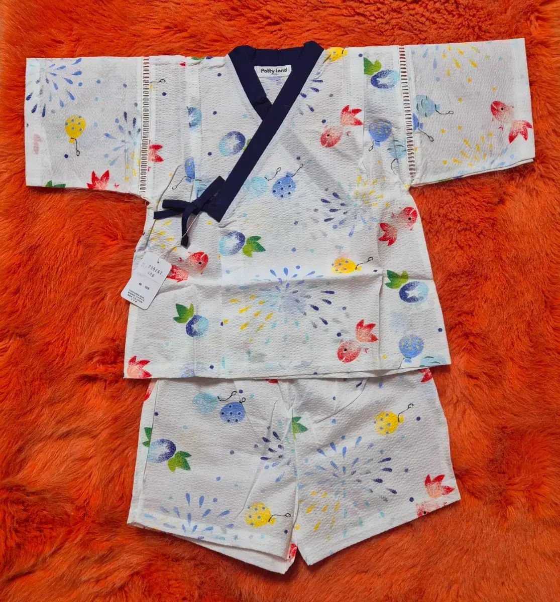 PATTY LAND 金魚花火祭りパータン 浴衣ジンベエ キッズ100 新品