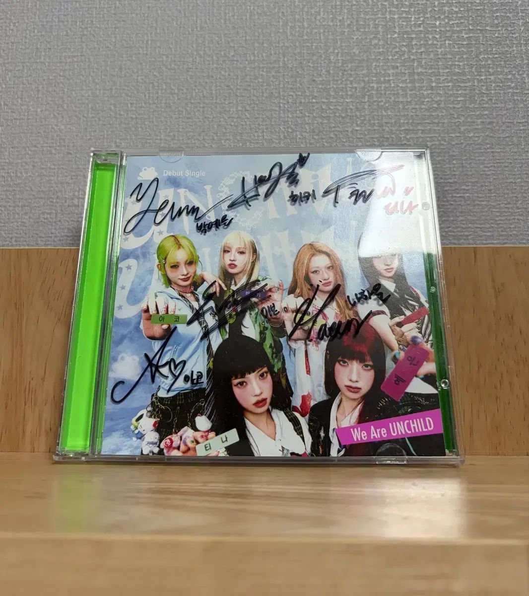 アンチャイルド デビュー Single We Are UNCHILD ／ 全メンバー 非売品 サイン