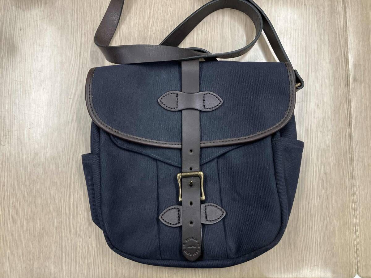 FILSON ショルダーバッグ スモールフィールドバッグ ネイビー 日焼け有
