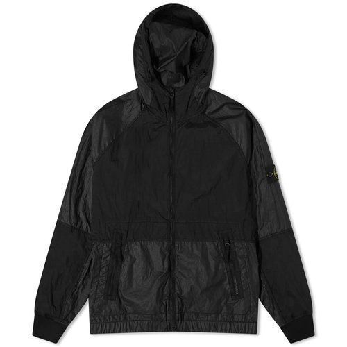 STONE ISLAND 24ss NYLON METAL WATRO-TC IN ECONYL REGENERATED NYLON M BLACK ストーンアイランド 2024ss ナイロンメタル フーデッドジャケット ブルゾン