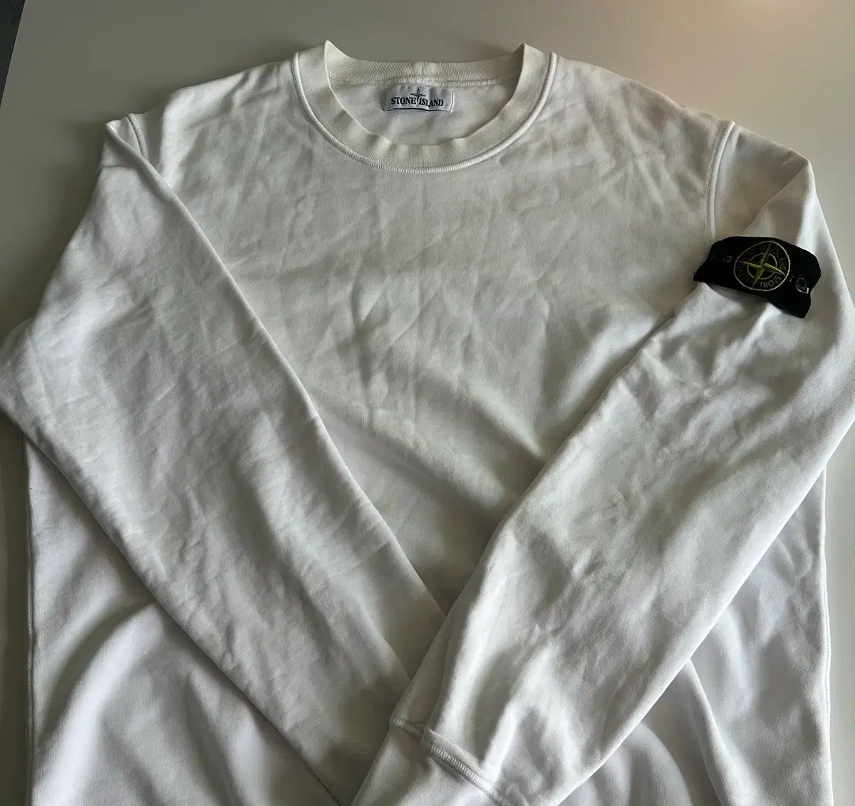 正規品/在庫処分 STONE ISLAND ストーンアイランド スウェット 白 XXL 