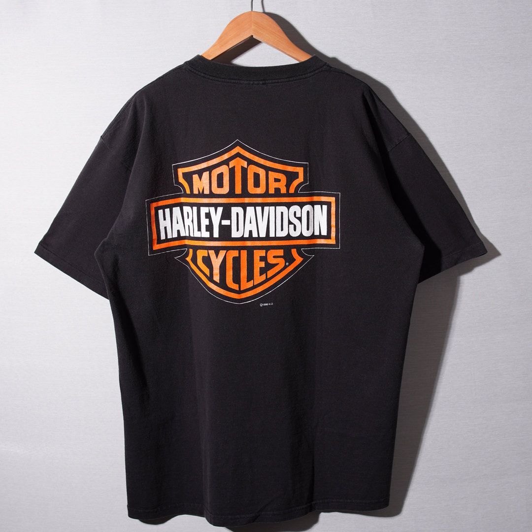 90s USA製 ハーレーダビッドソン Tシャツ ハーレーT XL V2 エンジン