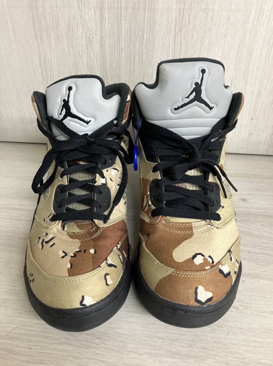 NIKE ナイキ×supreme シュプリーム 【824371-201】ハイカットスニーカー AIR JORDAN5 RETRO 【US:9/約27.0cm】 DESERTCAMO デザートカモ