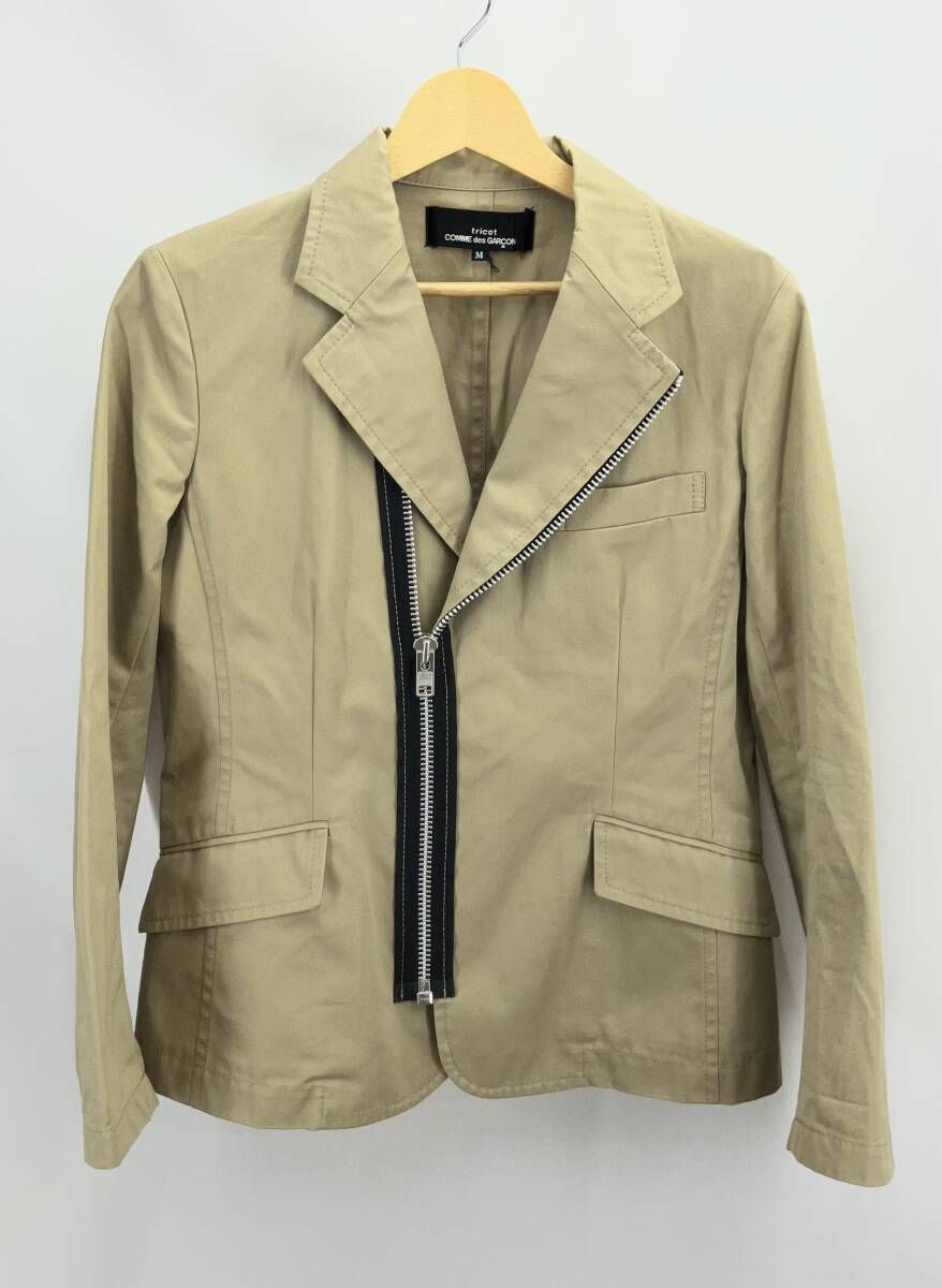 ★ TRICOT COMME des GARCONS トリコ コムデギャルソン ジャケット TN-J007 サイズM ベージュ 通年