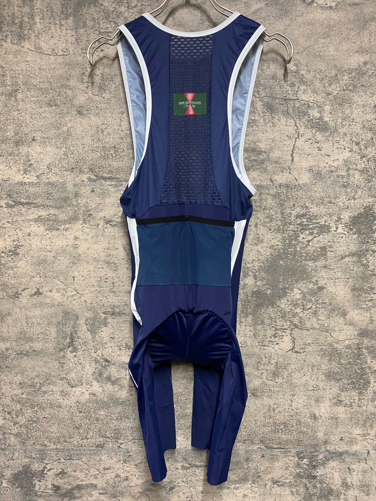 KD862 カフェドシクリステ Cafe du Cycliste ビブショーツ 紺 M 裏起毛