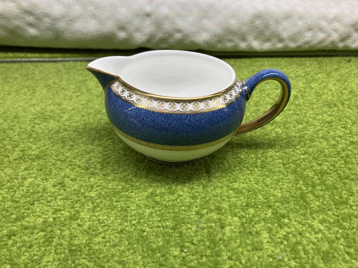 ウェッジウッド　WEDGWOOD ミルクポット　クリーマー　未使用品　ULANDFR ユーランダー　パウダーブルー　食器　