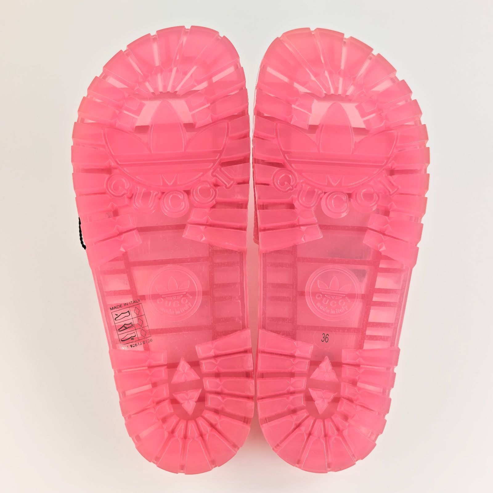 新品】adidas×GUCCI サンダル ピンク 36（23cm） - メルカリ