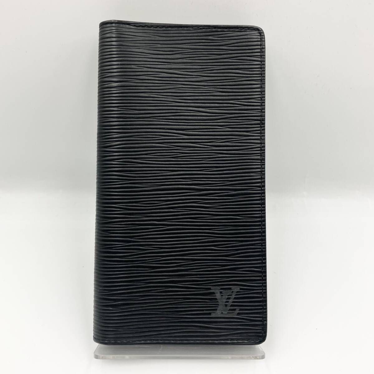 【美品】LOUIS VUITTON ルイヴィトン エピ ポルトカルト・クレディ 長財布 札入れ ブラック ノワール 黒 M63212
