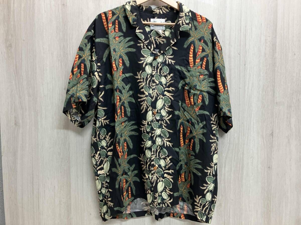 Diamond Head Sportswear（ダイアモンドヘッド・スポーツウェア）ハワイ・ワイキキブランド / サイズ L ブラック・ヤシの木 レーヨン100%
