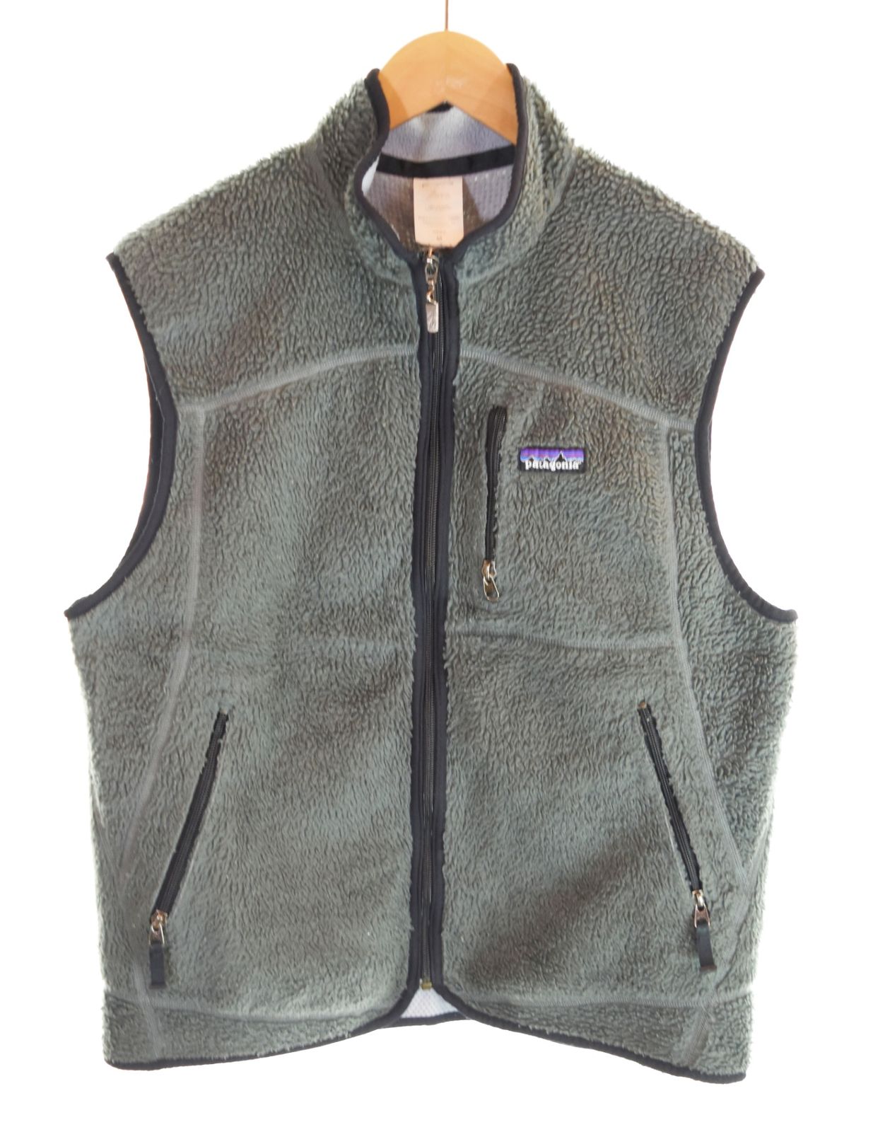 アウトドア patagonia フリースベスト M グレー