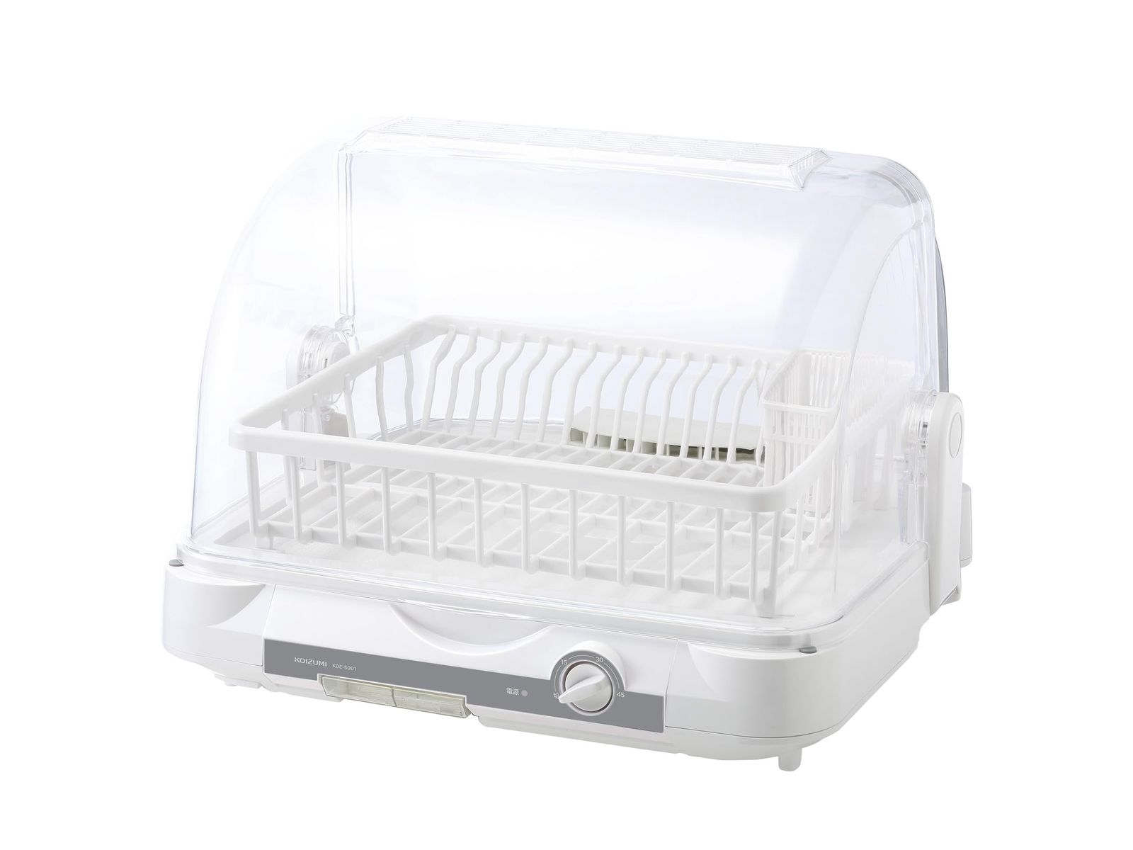 【新品】コイズミ 食器乾燥機 樹脂カゴ 銀イオン加工 低騒音設計 タイマー機能 日本製 ホワイト KDE-5001/W fcb8d205
