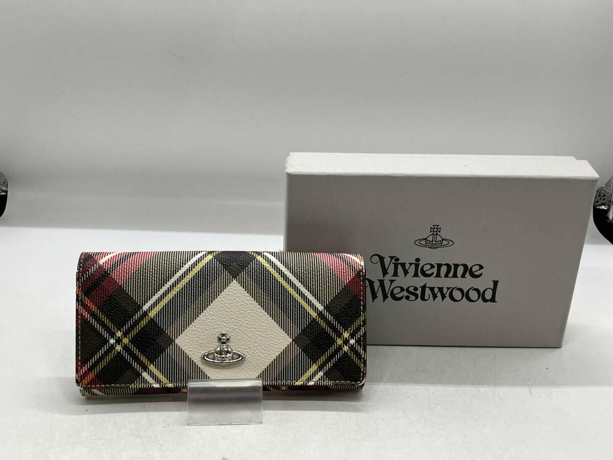 VIVIENNE WESTWOOD ヴィヴィアンウエストウッド 長財布 チェック柄